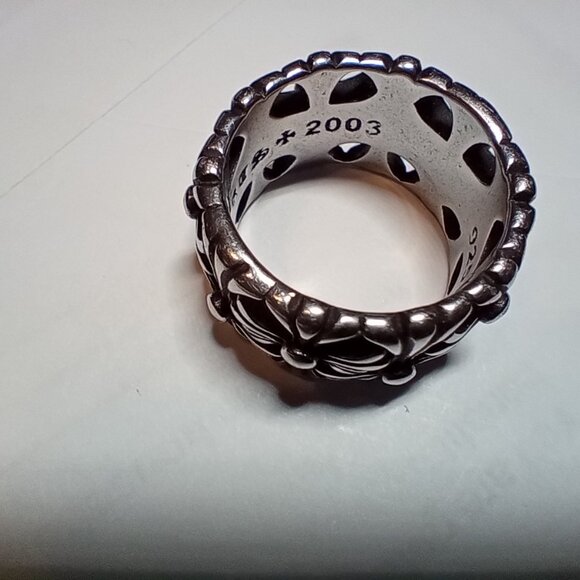 Hearts Cemetery Ring Size 10.5 Genuine .925 Silver Knock-Off - Picture 1 of 7